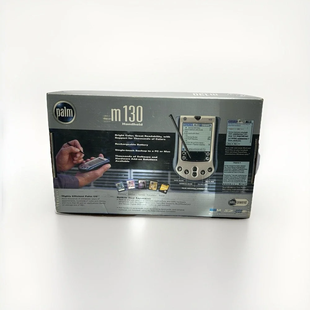 Palm m130 Handheld PDA Pocket Organizer Color Screen 8MB P80704US Vintage Boxed
